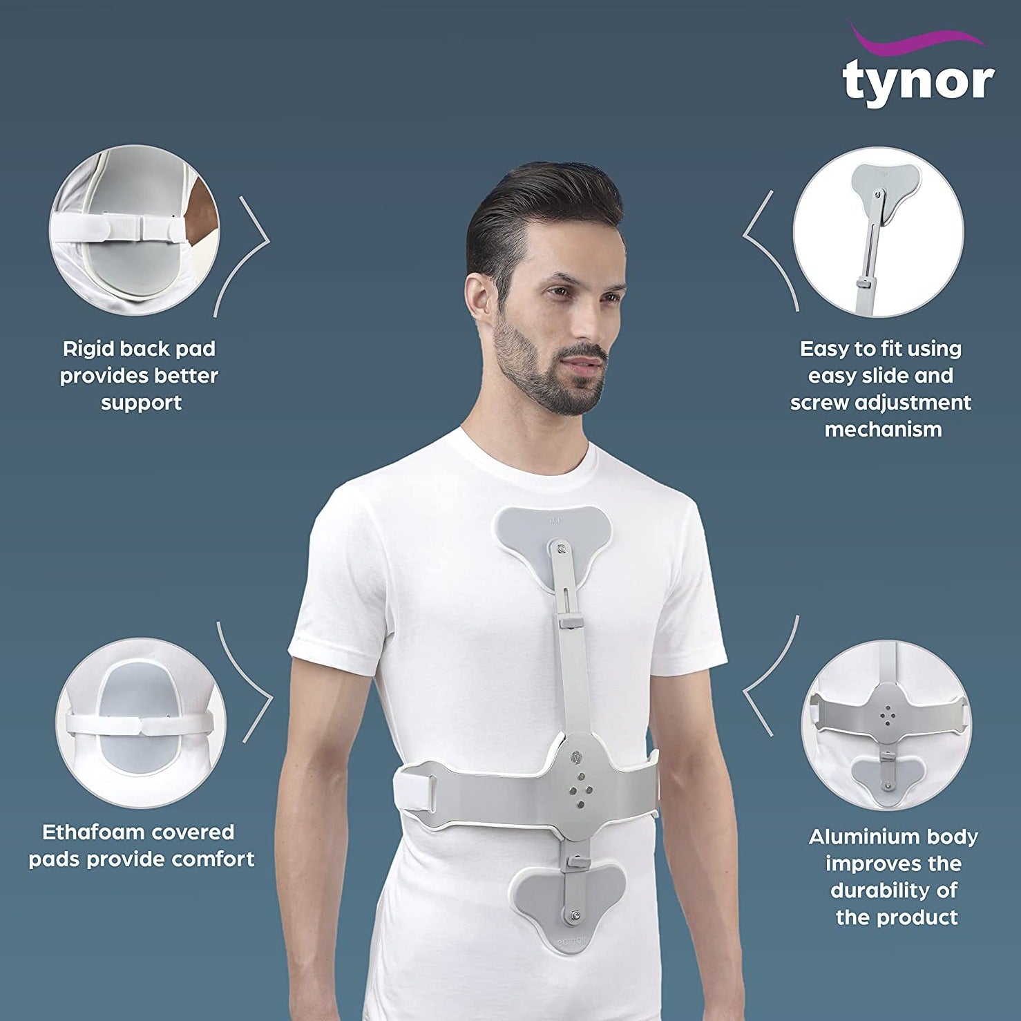 Tynor Ash Brace (Hyper Extension Brace) - FitMe