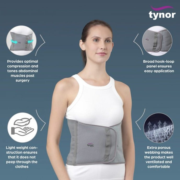 Tynor Abdominal Support 9"/23cm - FitMe