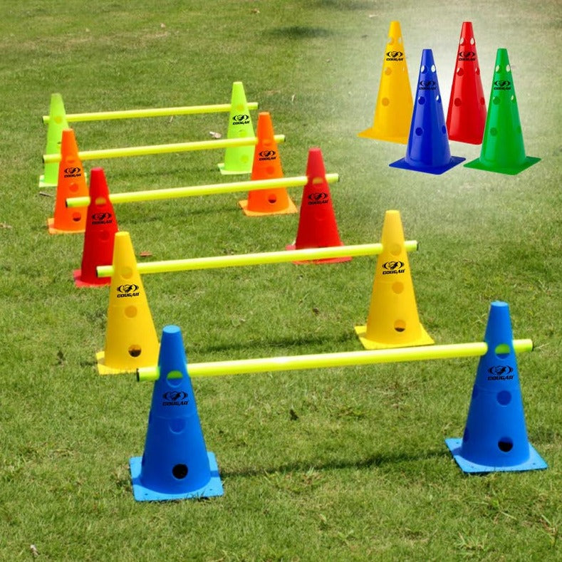 Cougar Agility Hurdle Cones Sets with Poles - FitMe