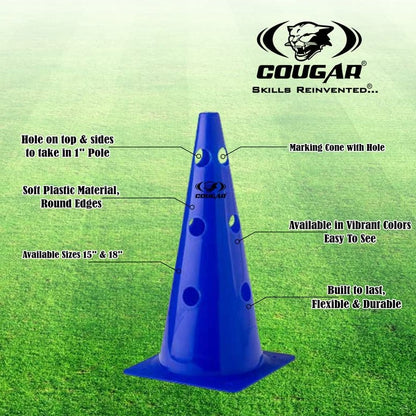 Cougar Agility Hurdle Cones Sets with Poles - FitMe